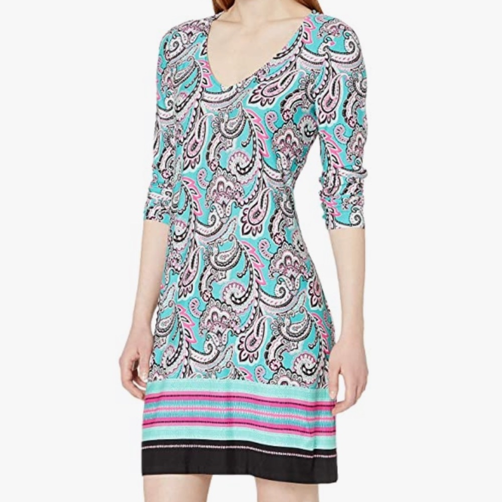 Pappagallo Multicolor Paisley Dress